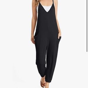 Wasabi & Mint Black Jumpsuit